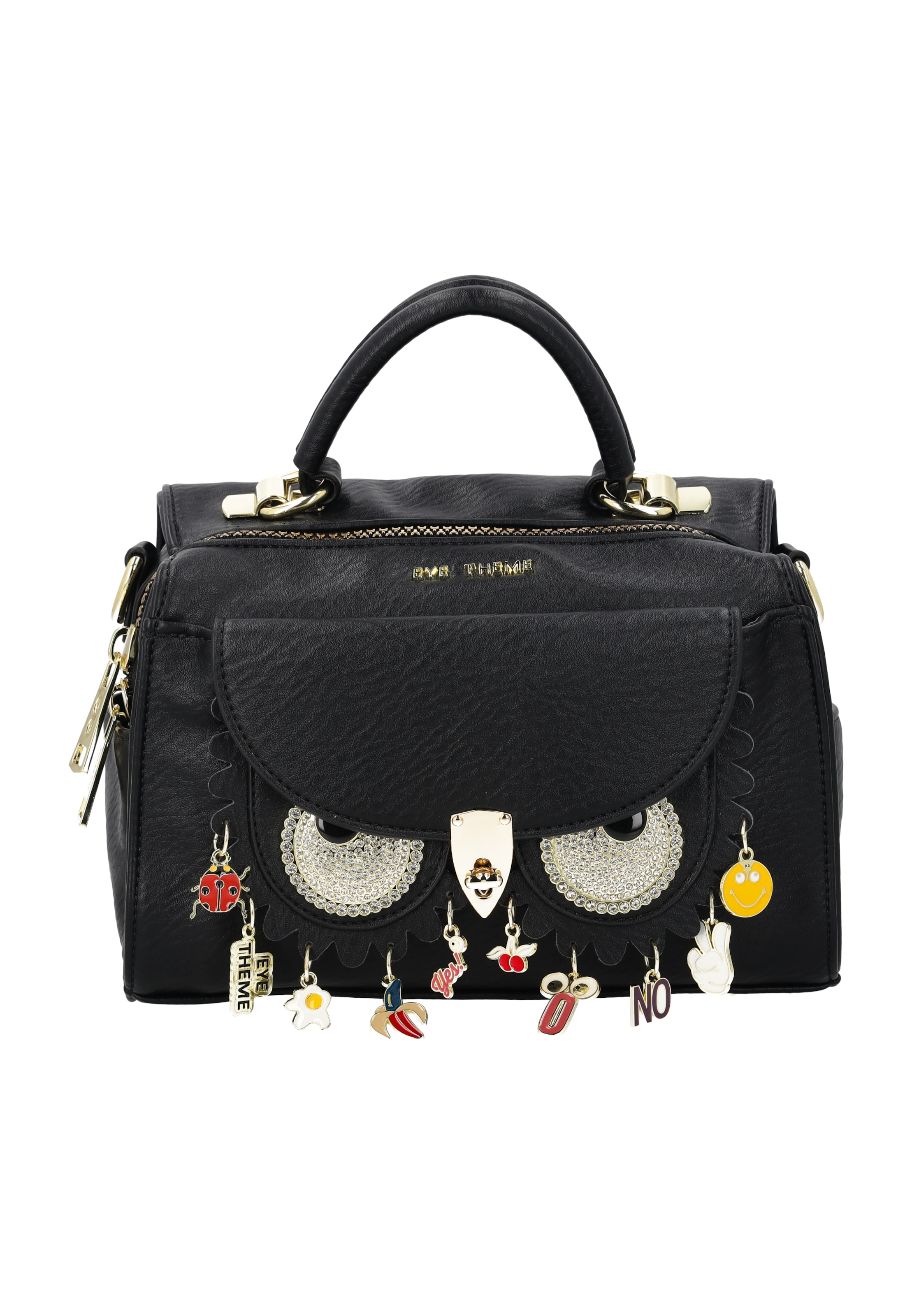 myMo Pop - Bolso de mano 'Eyetheme' en negro: frente