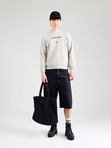 JACK & JONES Свитшот 'JCOSCRIPTURE' в Серый