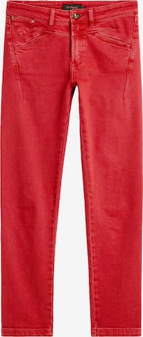 Regular Jean Desigual en rouge : devant