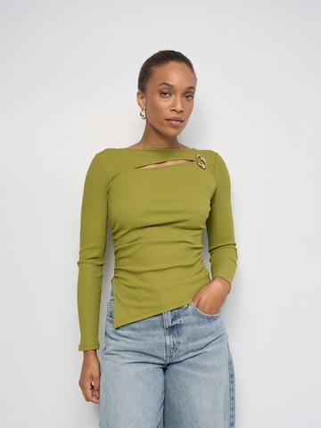 Pull-over Salsa Jeans en vert : devant