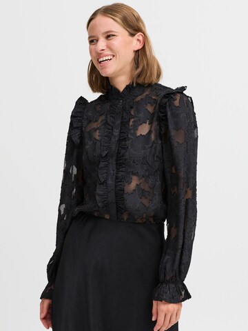 b.young Bluse 'Flor ' in Schwarz: Vorderseite