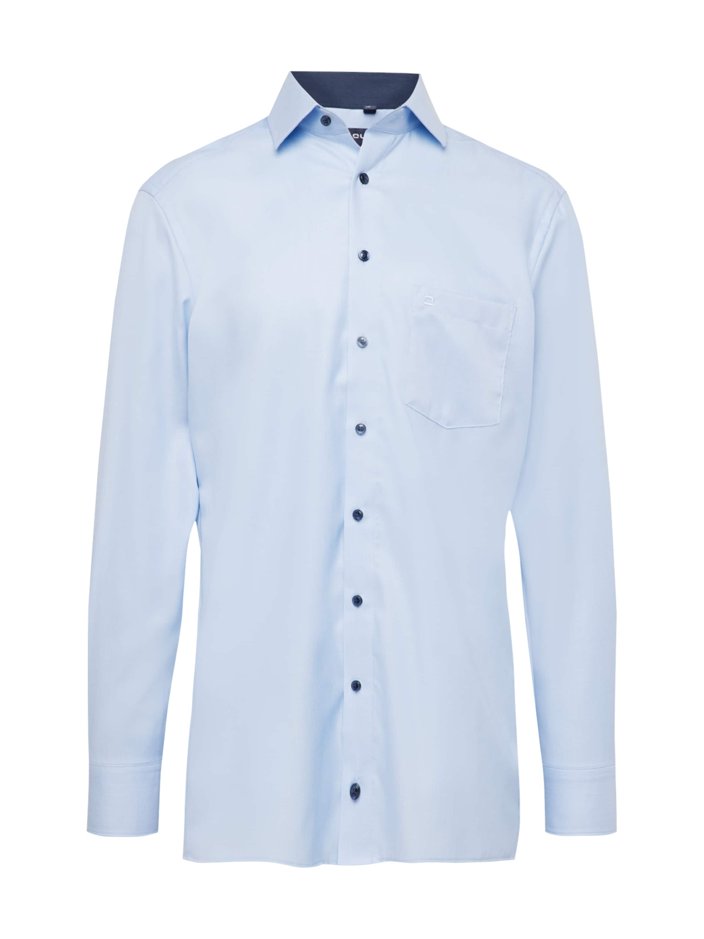 OLYMP Regular fit Button Up Shirt 'Luxor' in Blue: front