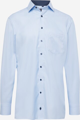 OLYMP - Ajuste regular Camisa de negocios 'Luxor' en azul: frente