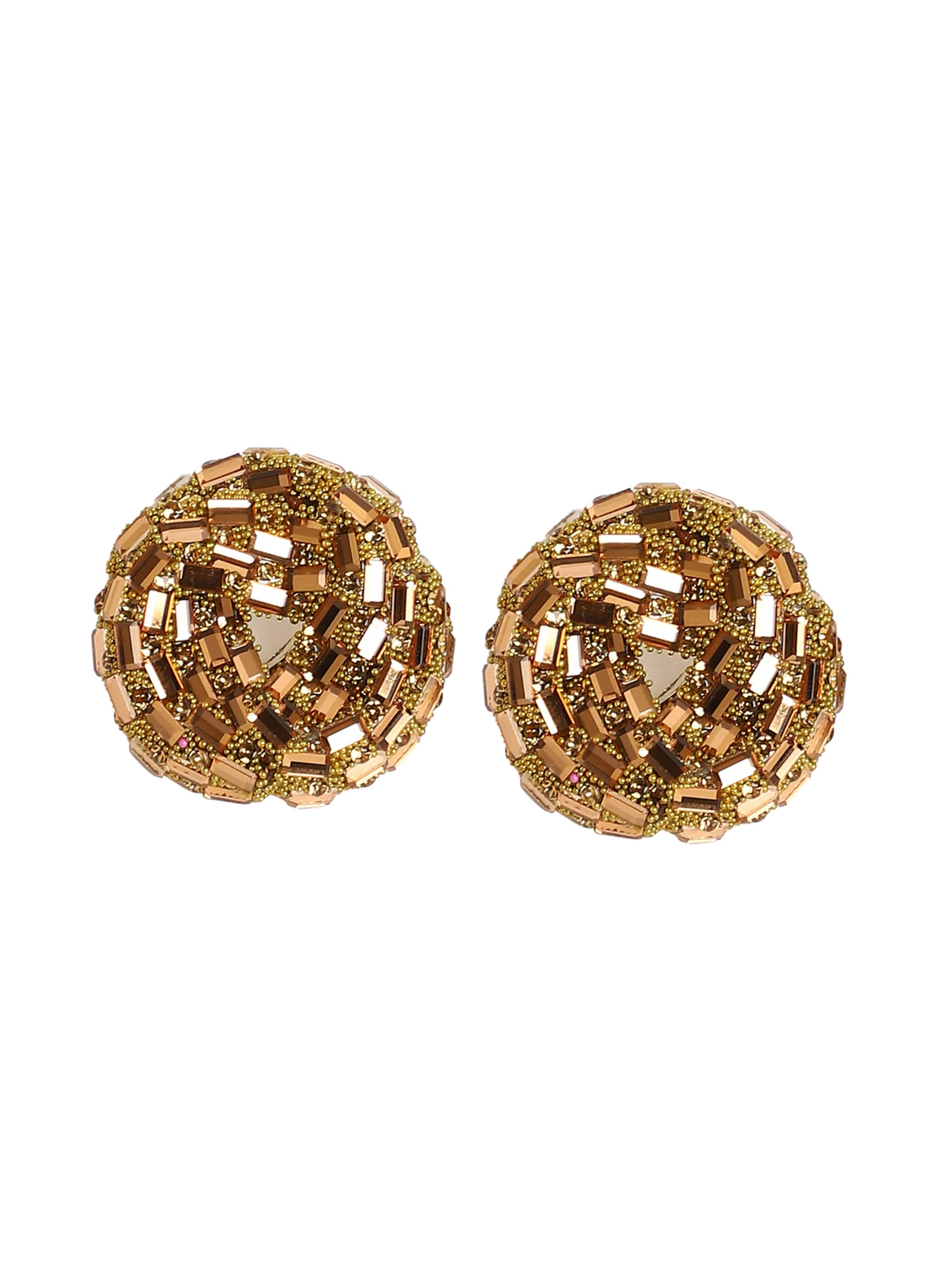 Boucles d'oreilles 'Aruni' SOHI en or : devant