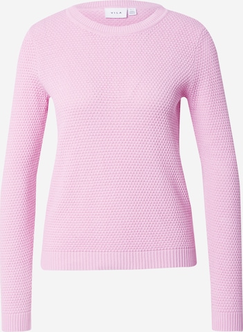 VILA Sweater 'DALO' in Pink: front
