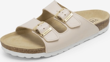 VITAFORM Mules in Beige: front