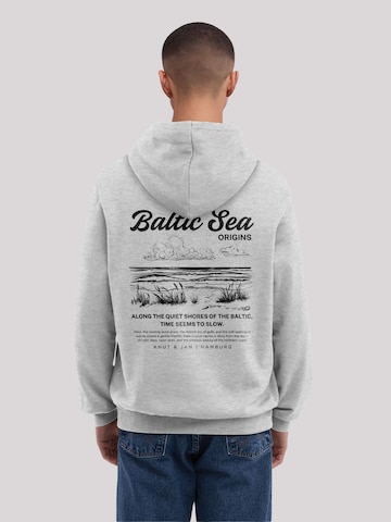 Sweat-shirt 'Knut und Jan Hamburg' F4NT4STIC en gris : devant