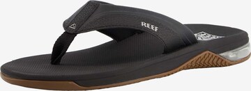 REEF T-Bar Sandals 'Anchor' in Black: front