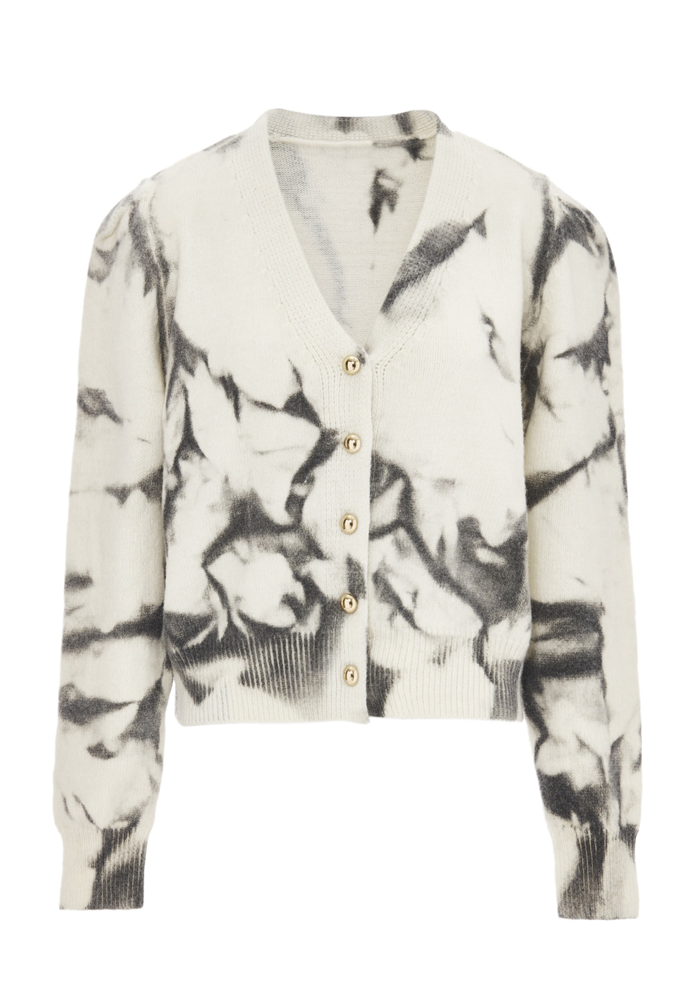 NAEMI - Casaco de malha em branco: frente