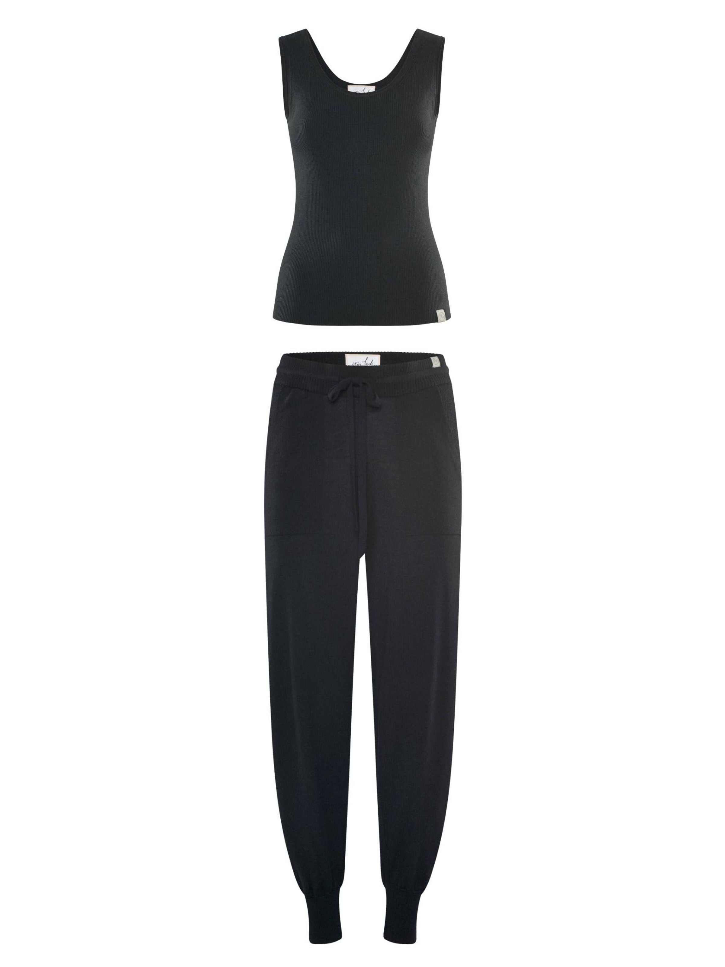 YOU LOOK PERFECT Huispak 'Blossom & Bella' in Zwart: voorkant