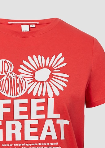T-shirt QS en rouge