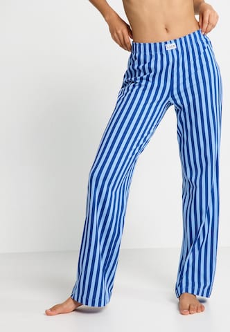 LSCN by LASCANA - Calças de pijama em azul: frente