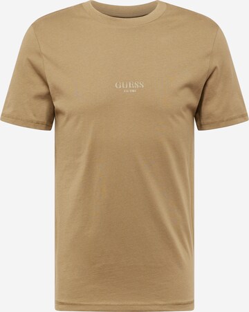 T-Shirt 'AIDY' GUESS en vert : devant