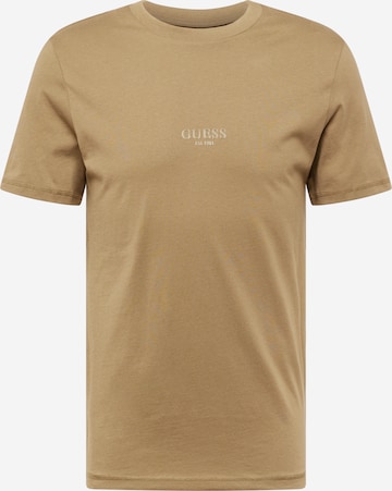 T-Shirt 'AIDY' GUESS en vert : devant