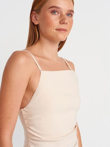 Dilvin Dress in Beige
