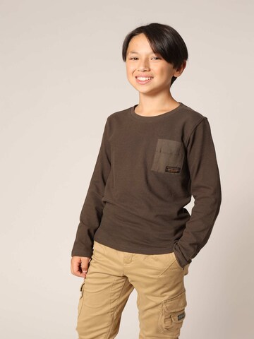 T-Shirt 'Murra' Deeluxe en marron : devant