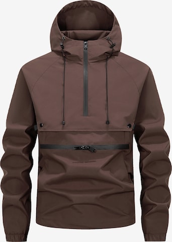 Youthup Outdoor jacket in Brown: front