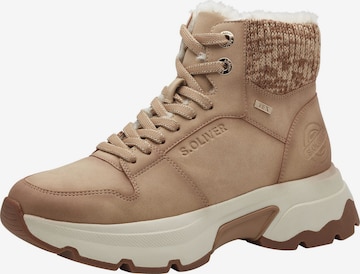 s.Oliver Veterlaarsjes in Beige: voorkant