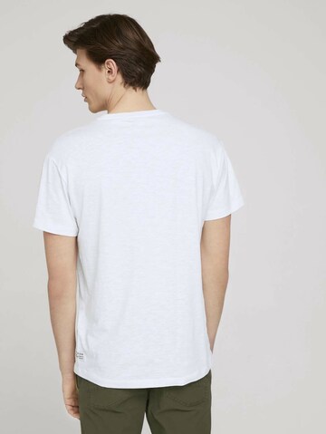 T-Shirt TOM TAILOR DENIM en blanc