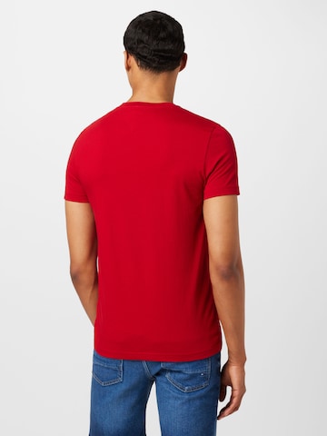 TOMMY HILFIGER Regularny krój Koszulka w kolorze czerwony