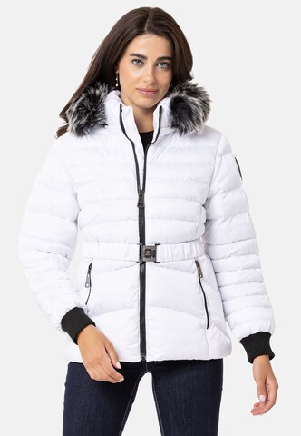 CIPO & BAXX Winter Jacket in White: front