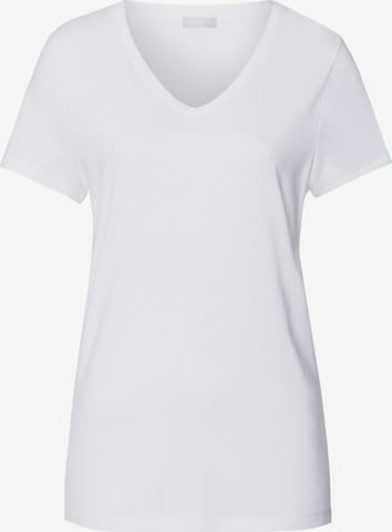 Hanro - Camisa 'Sleep & Lounge' em branco: frente