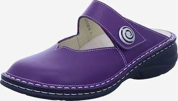 Finn Comfort Clogs 'CANARO' in Lila: Vorderseite