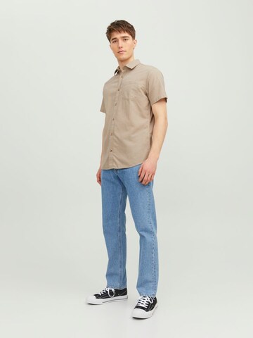 Coupe regular Chemise JACK & JONES en beige