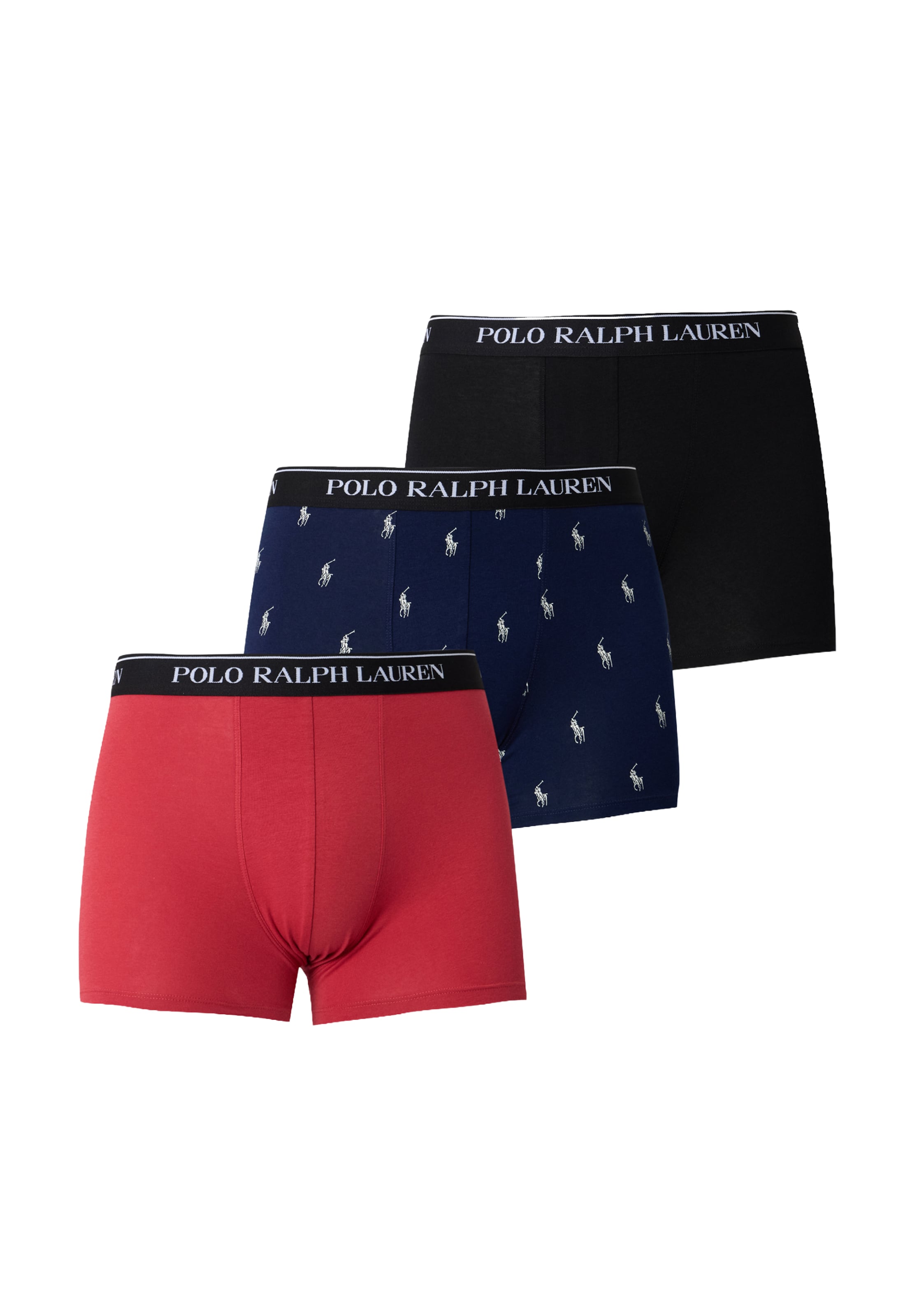 S dydžio Boxer trumpikės 'CLSSIC' iš Polo Ralph Lauren, spalva – tamsiai mėlyna / raudona / juoda / balta, Prekių apžvalga