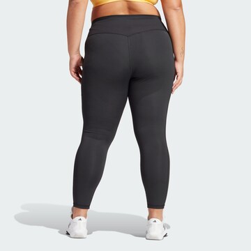 ADIDAS PERFORMANCE Skinny Sporthose 'Optime' in Schwarz