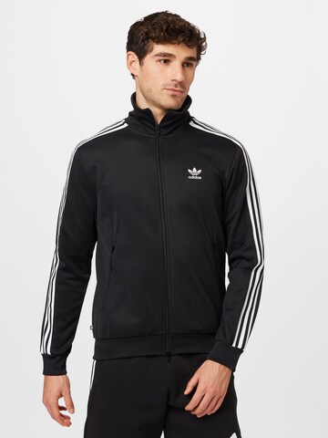 Veste de survêtement 'Adicolor Classics Beckenbauer' ADIDAS ORIGINALS en noir : devant