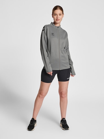 Hummel Sports sweat jacket in Grey