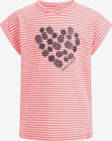 T-Shirt WE Fashion en rose : devant