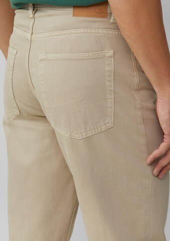 QS Regular Jeans 'Devon' in Beige