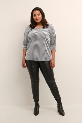 KAFFE CURVE Blouse 'Cacanna' in Grey