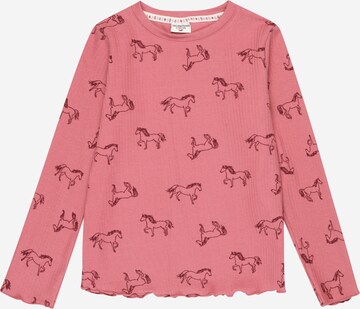 Maglietta 'Wild Horses' di SALT AND PEPPER in rosa: frontale