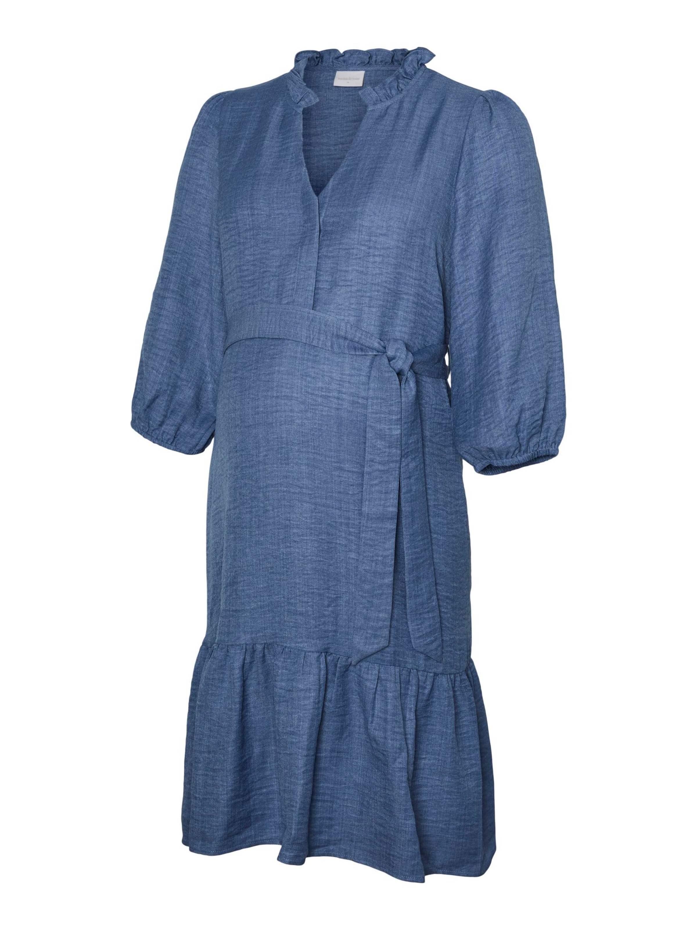Robe 'MLLifina' MAMALICIOUS en bleu : devant