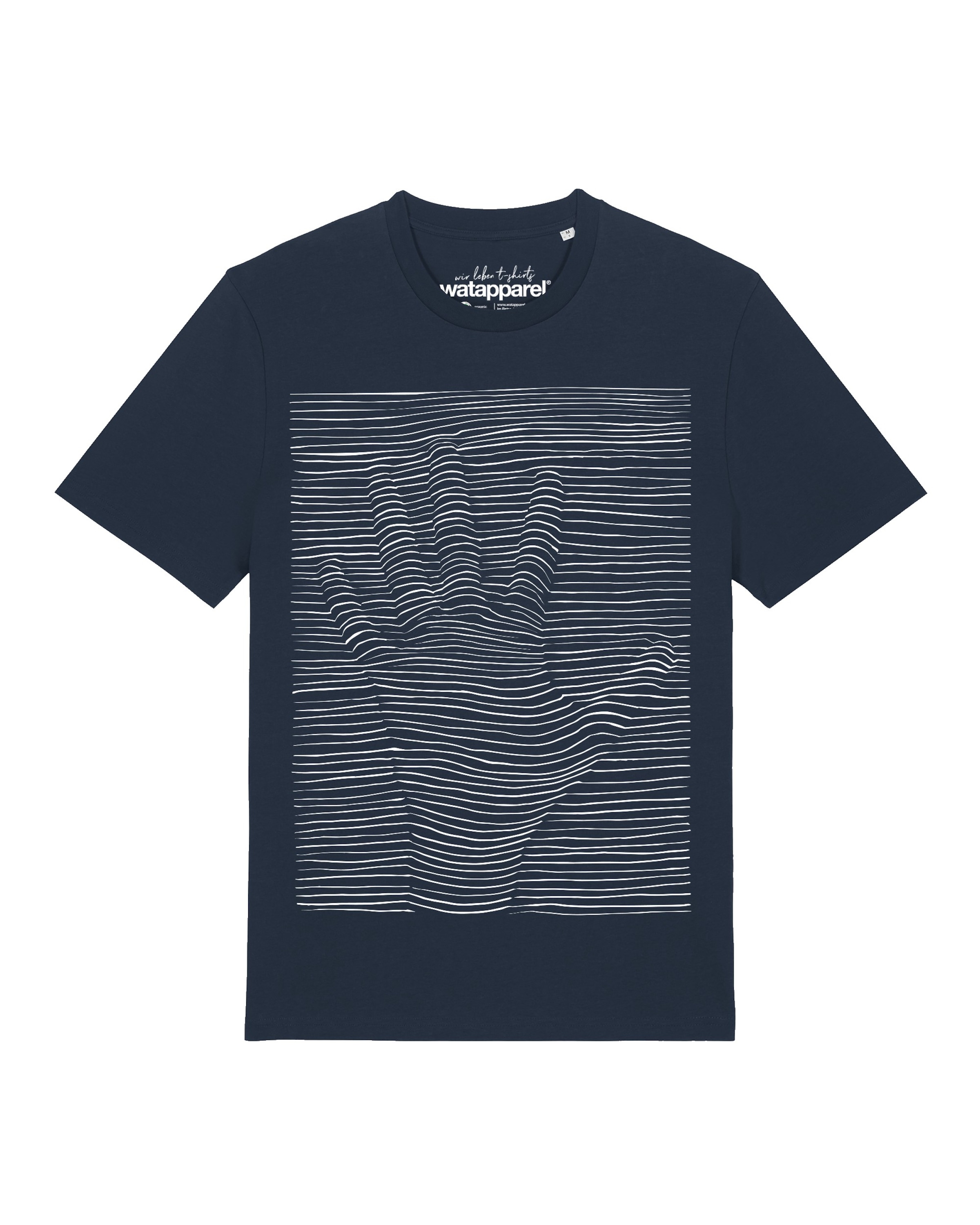 Watapparel Shirt '3Dillusion' in Blauw: voorkant