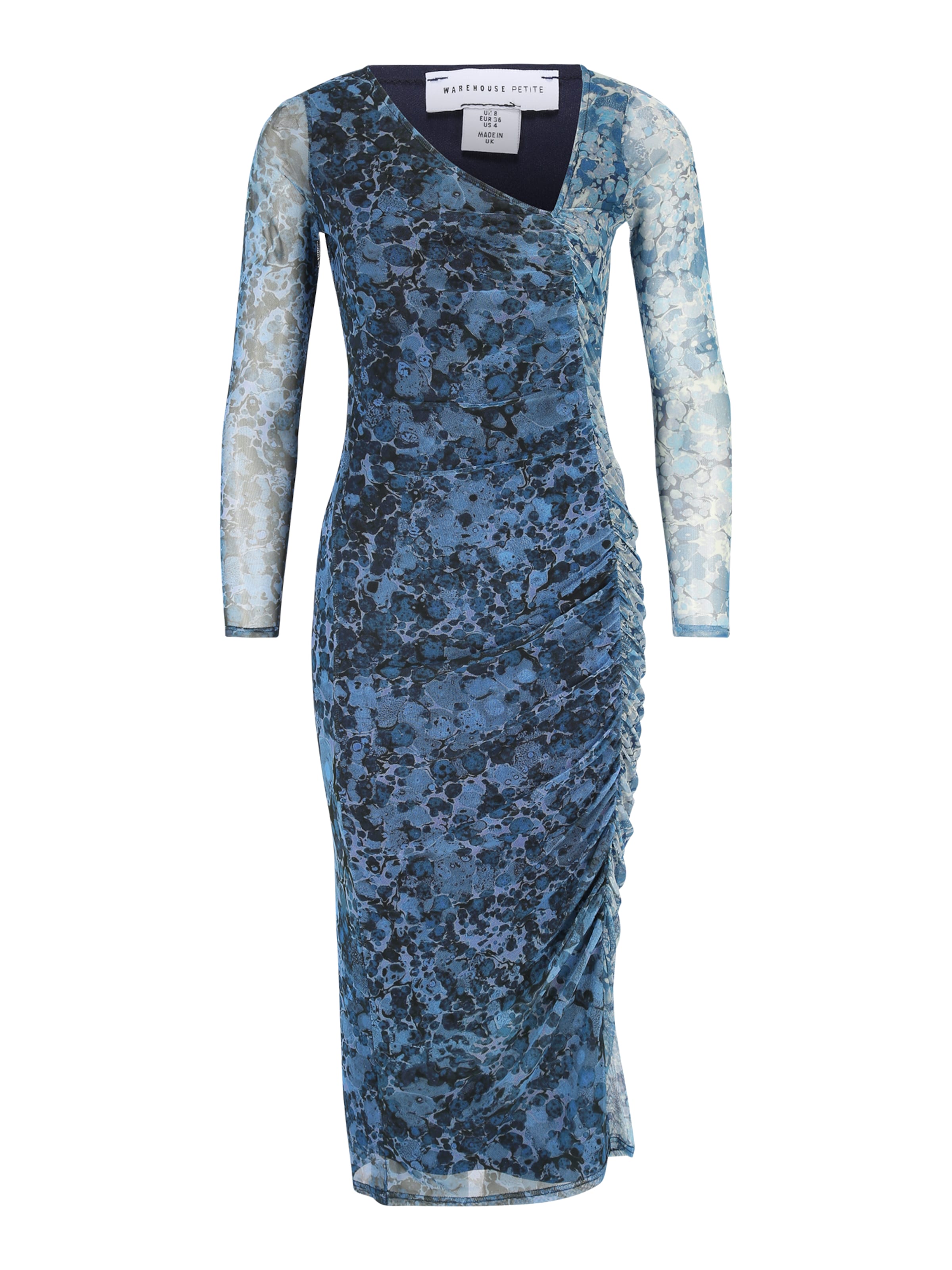 Warehouse Petite Dress 'Jemma Lewis' in Blue: front