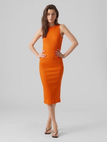 Aware Dress in Orange: front