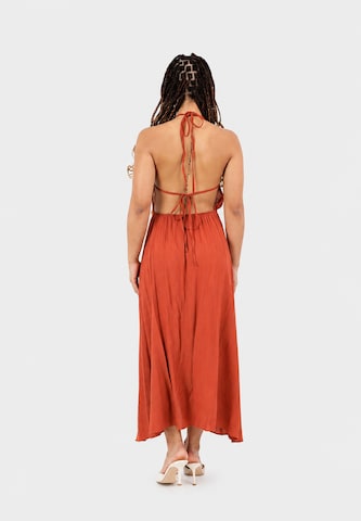Elara Dress in Orange