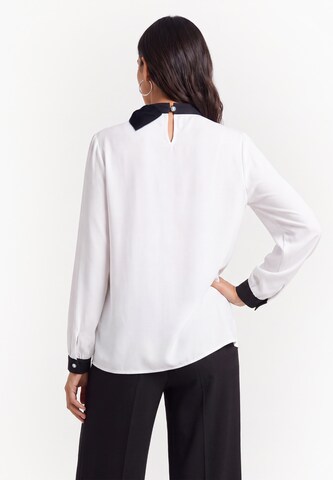 usha BLACK LABEL - Blusa en blanco