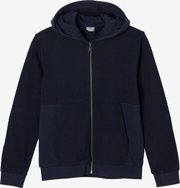 s.Oliver Zip-Up Hoodie in Blue: front