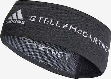 ADIDAS BY STELLA MCCARTNEY Спортна лента за глава 'Headband' в черно: отпред