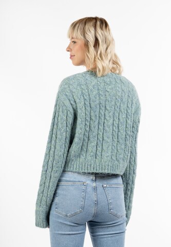 MYMO Knit Cardigan in Blue