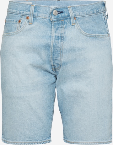 LEVI'S Jeans '501® HEMMED SHORT LIGHT INDIGO - WORN IN' in Blue: front