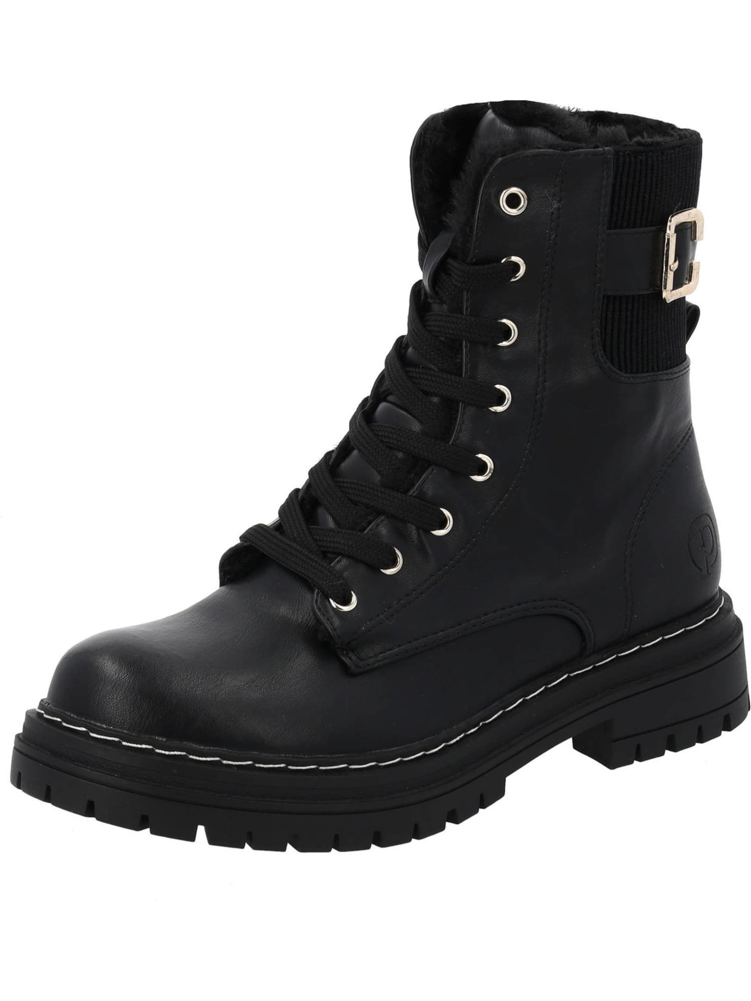 Bottes à lacets 'Natlea' Palado en noir : devant