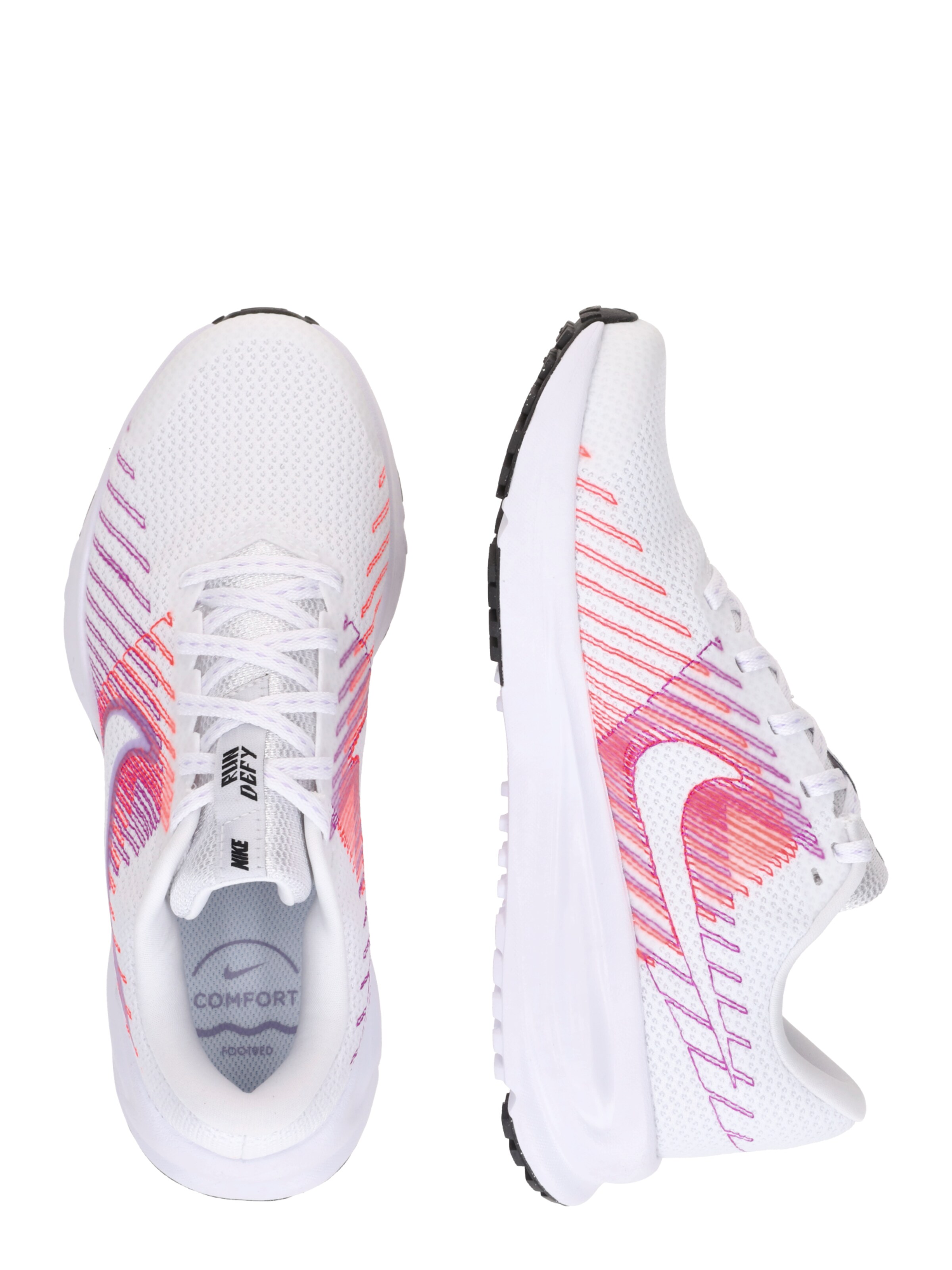 Chaussure de course 'Run Defy' NIKE en blanc