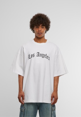 Tricou 'Los Angeles' de la Mister Tee pe alb: față