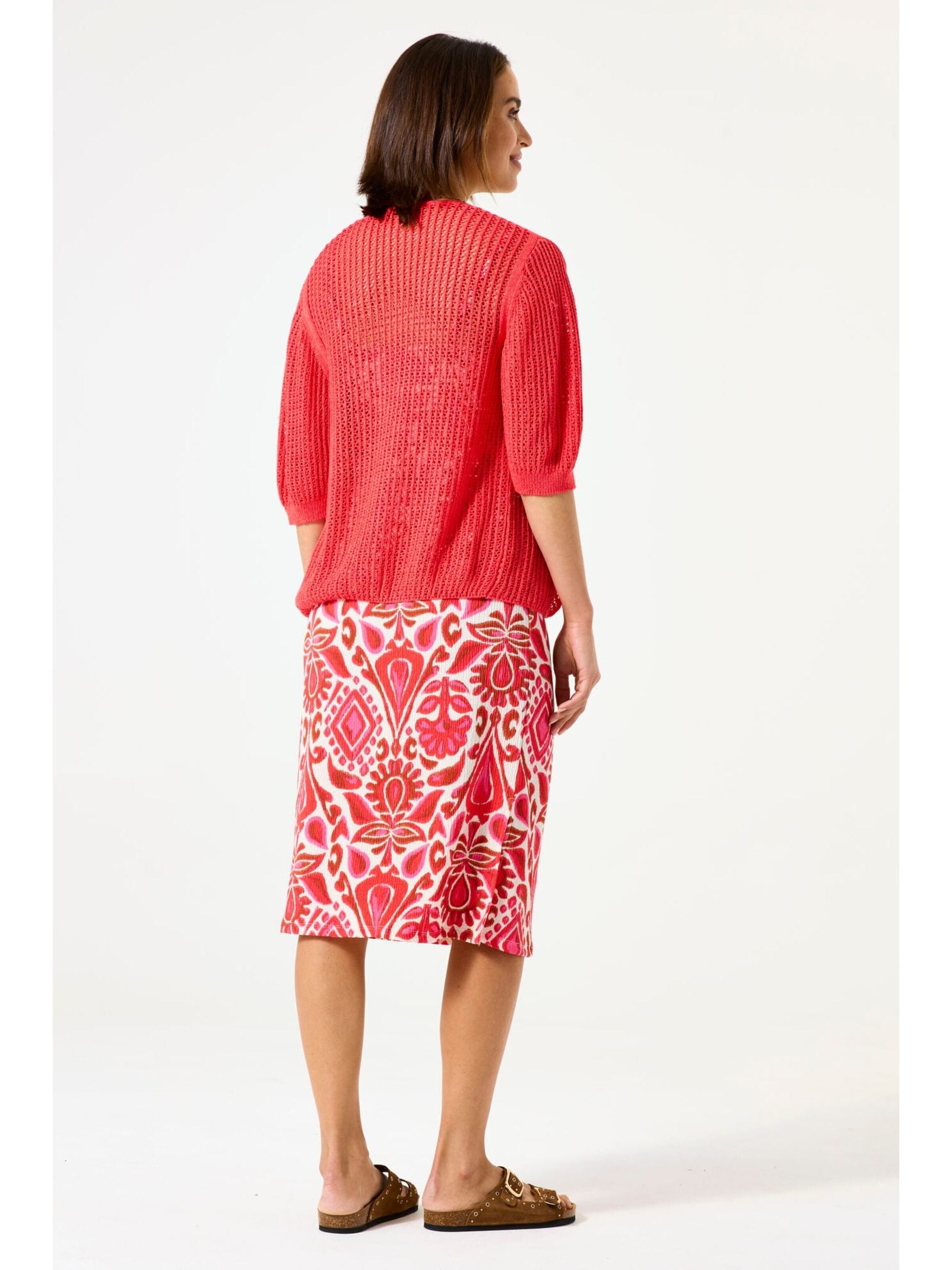GARCIA Knit cardigan in Red